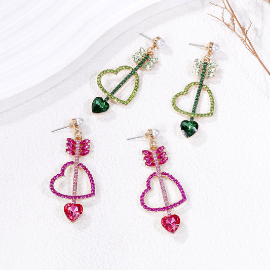 Alloy Retro Love Earrings MIC-JuJ022