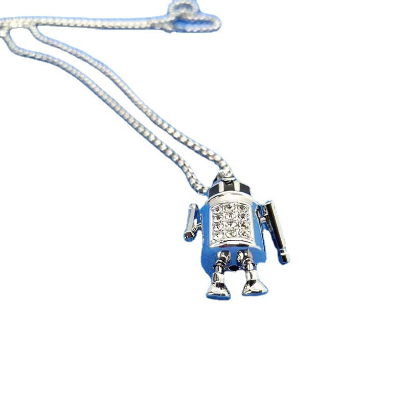 Stainless steel movable robot necklace (Minimo de Compra 2)  MYA-ZhongR008