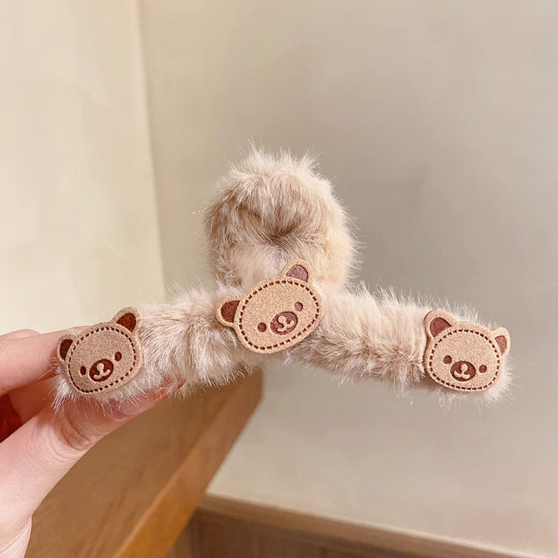 Plush cartoon cute hair clip MIC-KaW001