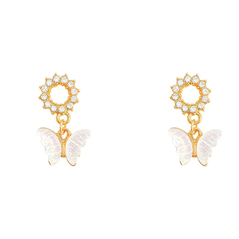 Alloy Fresh Butterfly Earrings MIC-HuaY005