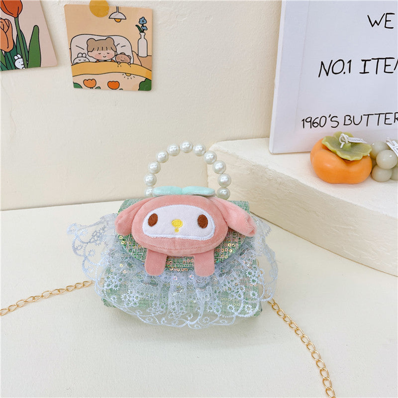 PU cute cartoon pearl handbag (Minimo de compra 3) MIC-BSCR003