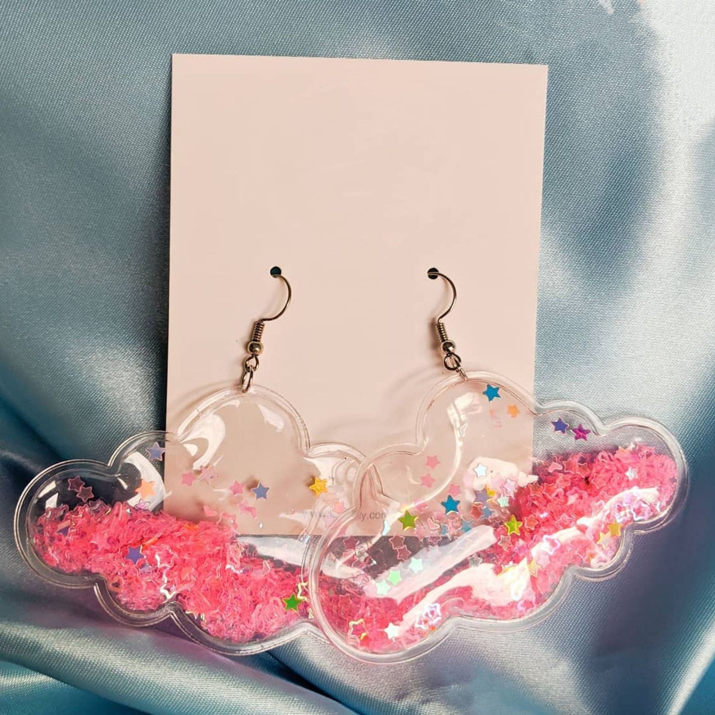 Resin Dream Cloud Star Earrings MIC-YuX004