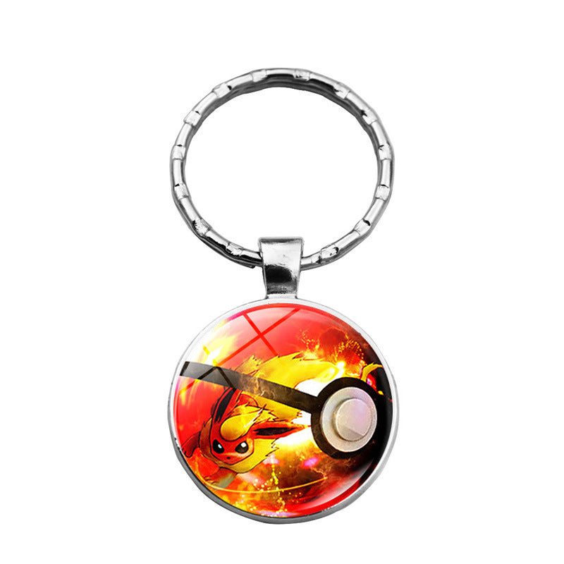 Metal pocket monster keychain MIC-HengX005