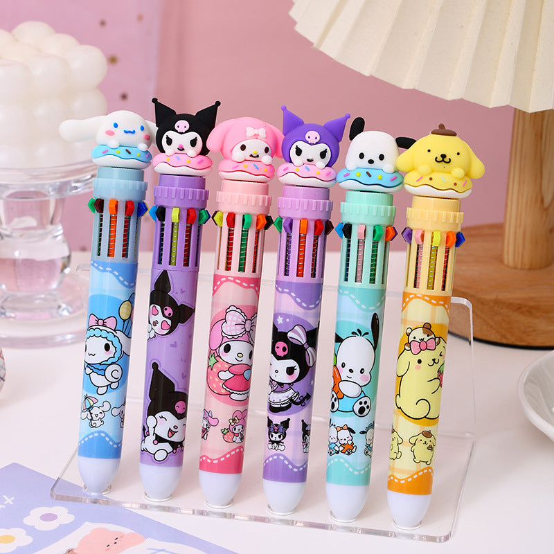 Plastic cute wacky press the neutral pen 36PCS MIC-YJN008