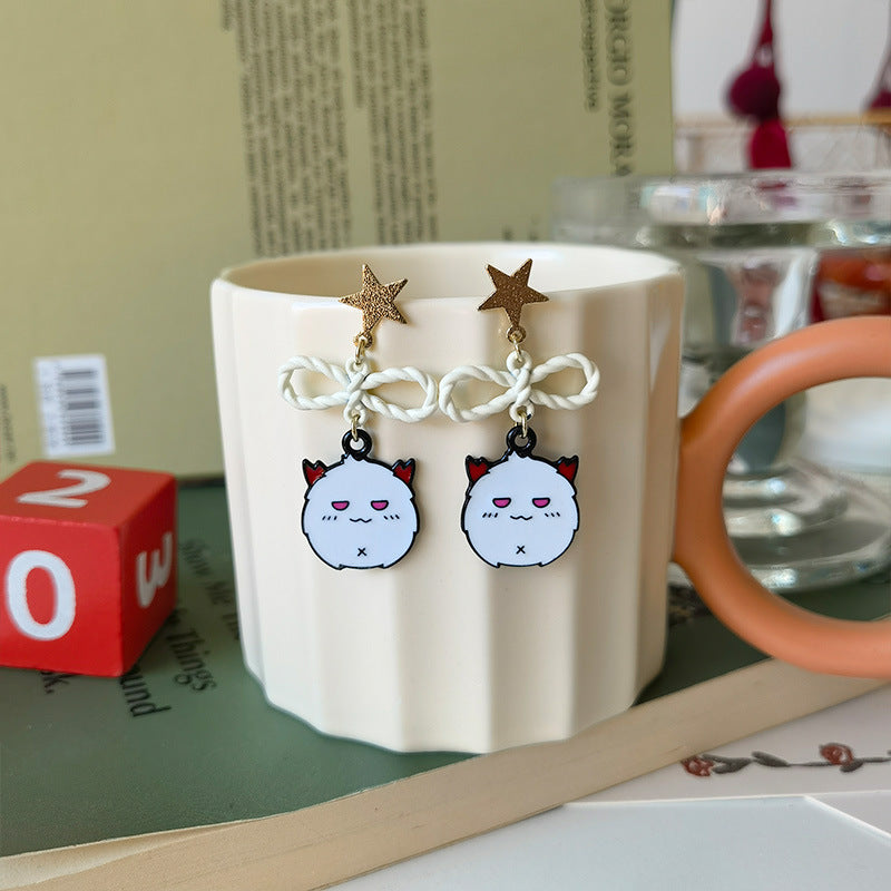 Alloy New Fashion Halloween Ghost Earrings MIC-JiuY036