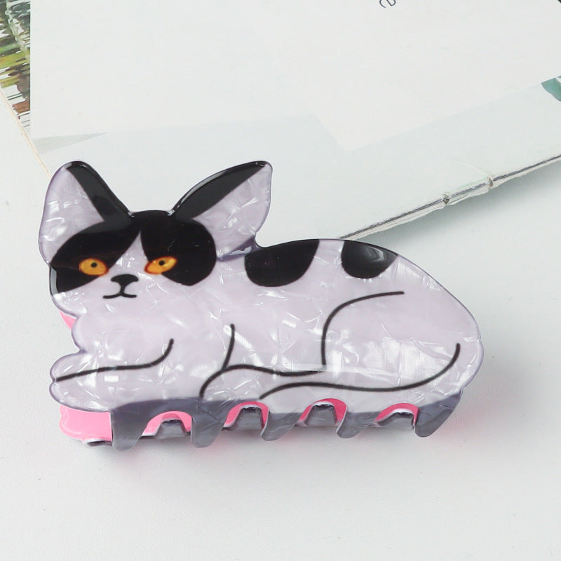 PVC cartoon cat hair clip MIC-GLS007