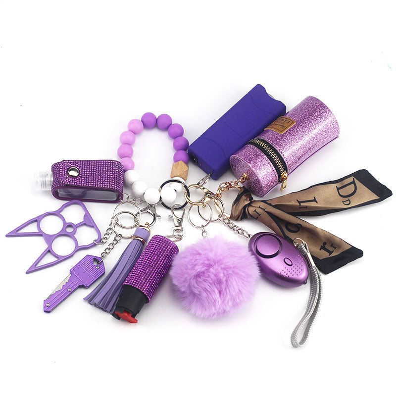 alloy PU anti wolf keychain CanW011