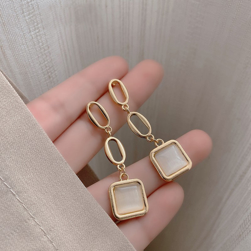 Alloy minimalist earrings MIC-HanK004