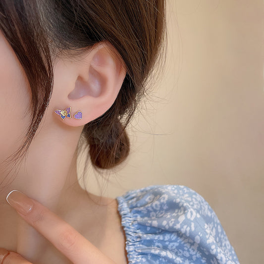 Alloy Fresh Bow Earrings MIC-HanJ009