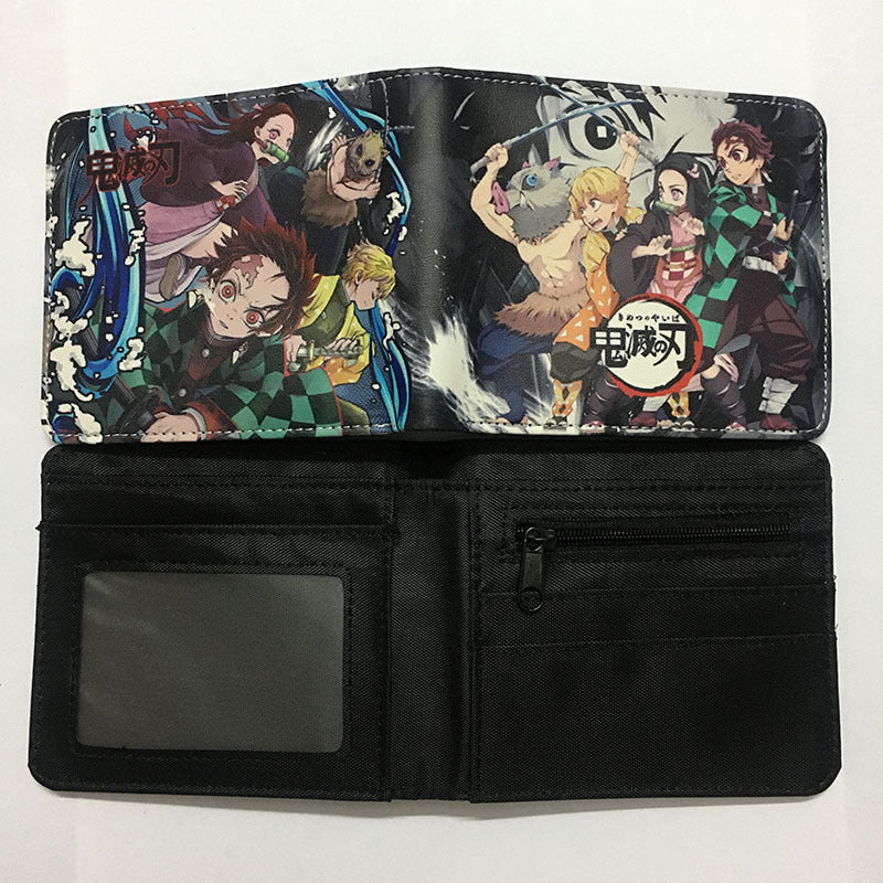 cartoon printed short PU zipper wallet （M) ChangYuan012