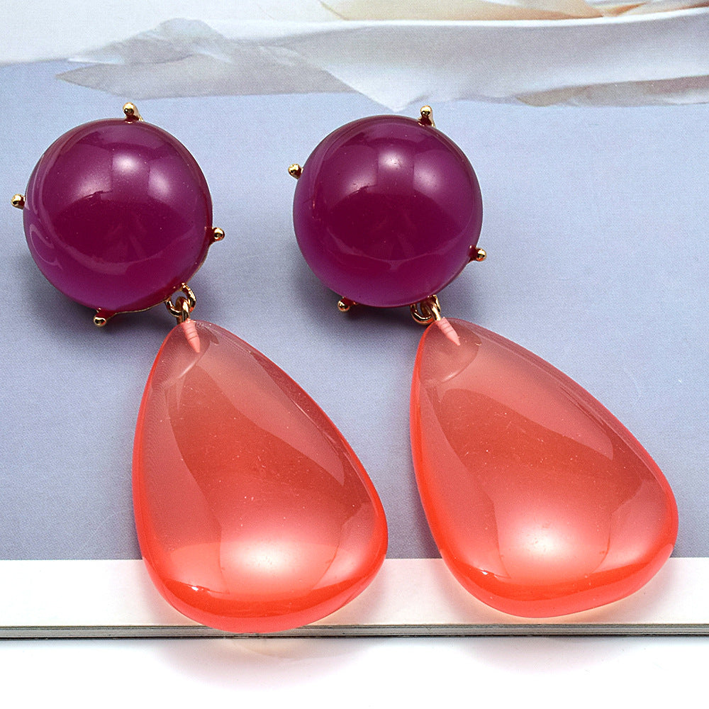 Alloy simple and cute temperament earrings (Minimo de Compra 2) MIC-ShenK002