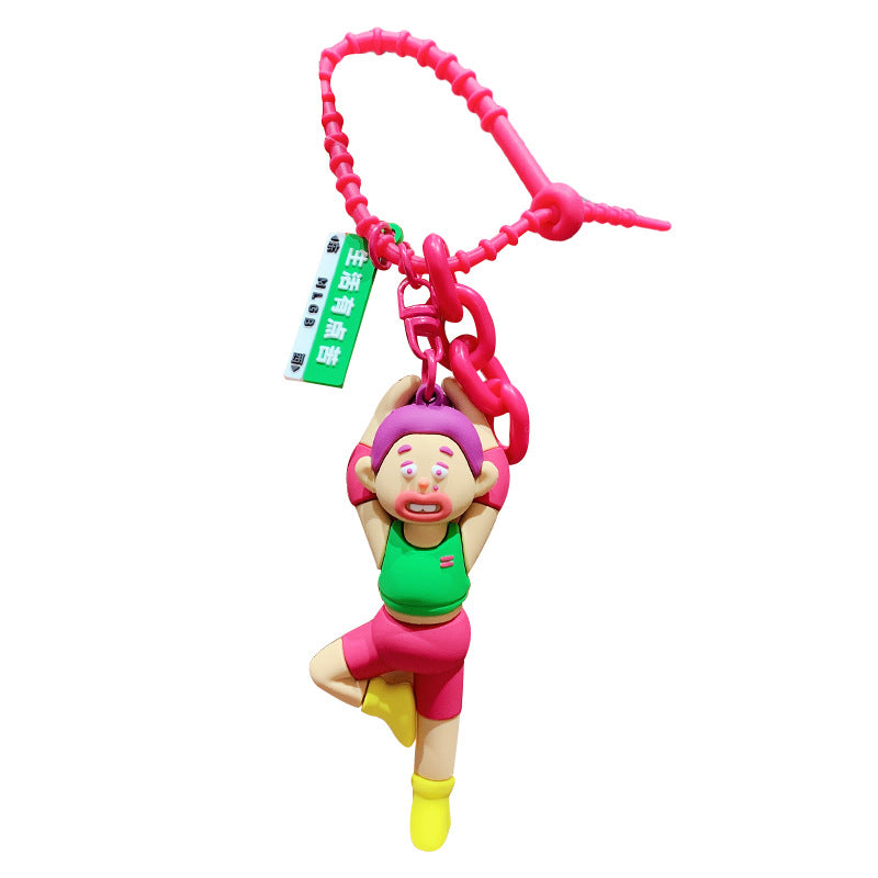 PVC cartoon genuine cute keychain MIC-ZhongC004