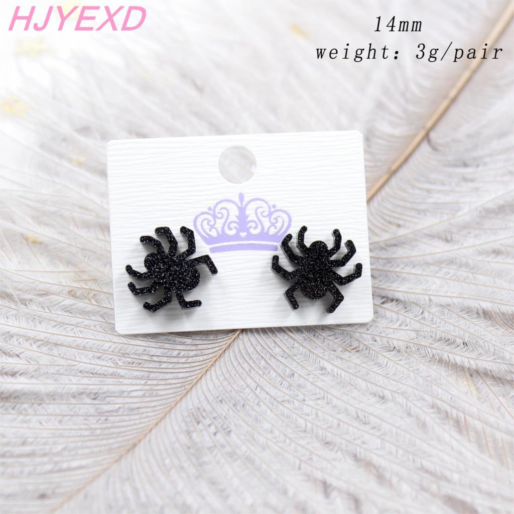 Acrylic Spider Pumpkin Ghost Bat Earrings (Minimo de compra 5) MIC-XiaoY052