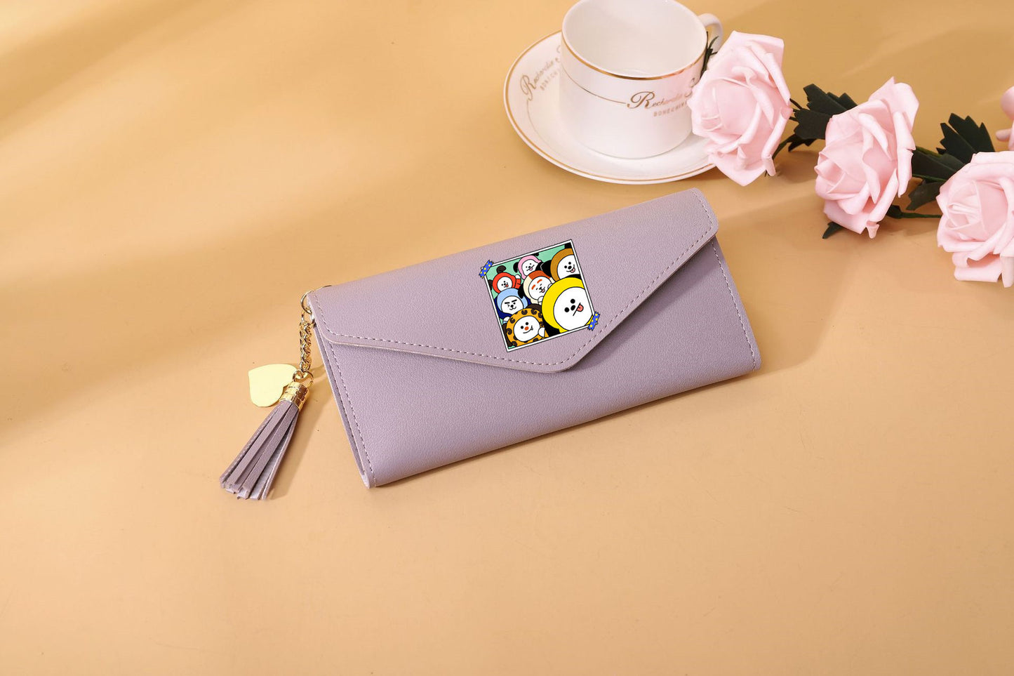 PU cartoon cute card bag tassel wallet MIC-XingY010