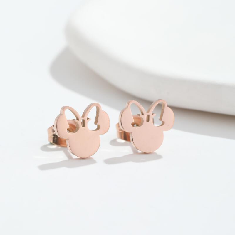 earrings Cartoon stainless steel delicate stud earrings SS041