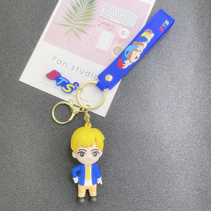 PVC bulletproof youth team keychain MIC-FeiR001