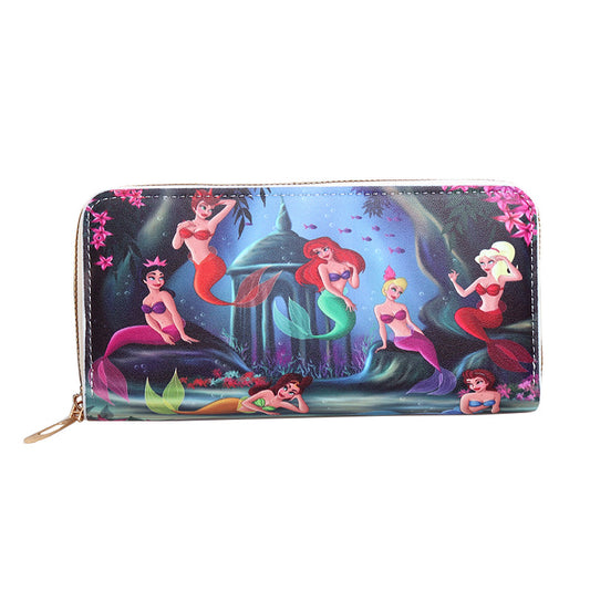 PU cartoon cute mermaid wallet (Minimo de Compra 3) MYA-BenF022