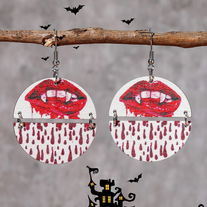 Acrylic Ghost Pulley Earrings (Minimo de Compra 2) MIC-ShiY020