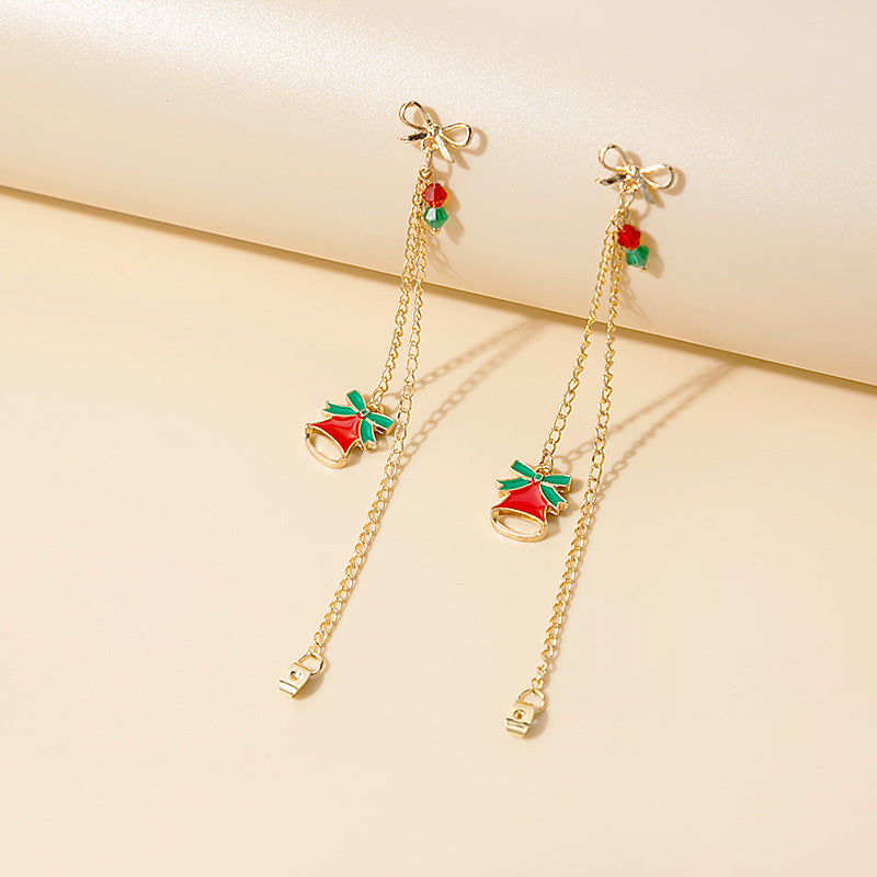 Alloy tassel Christmas tree bell earrings (Minimo de Compra 2) MIC-MDD085