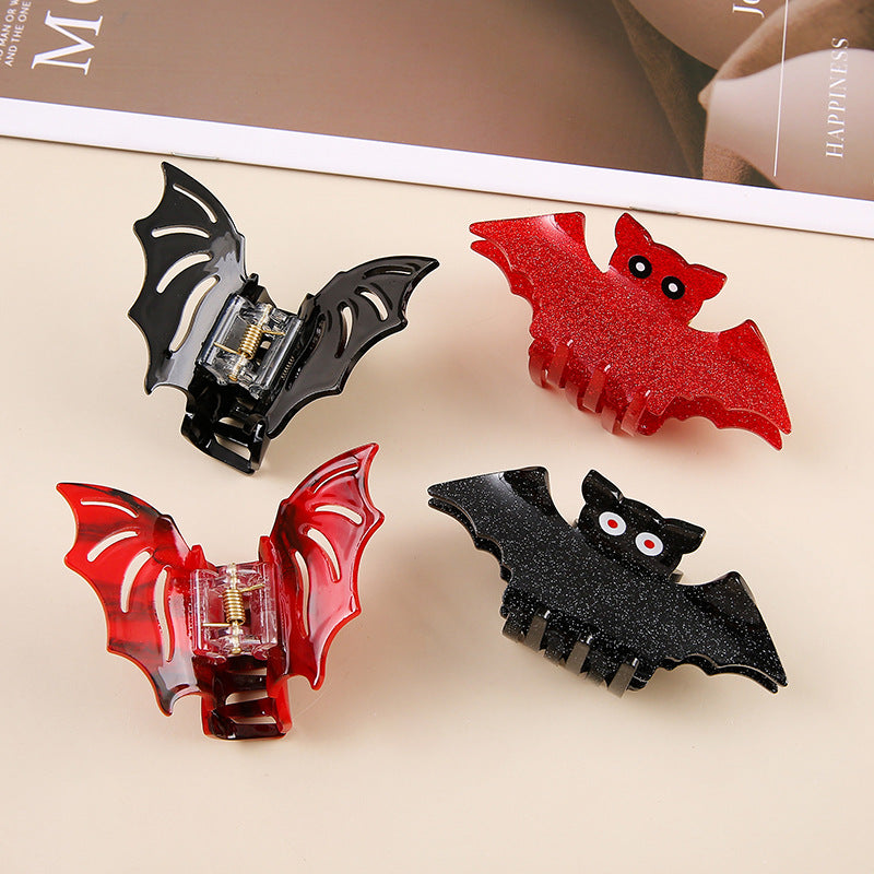 Plastic Halloween Bat Funny Hair Clip (Minimo de Compra 2) MIC-SanE003