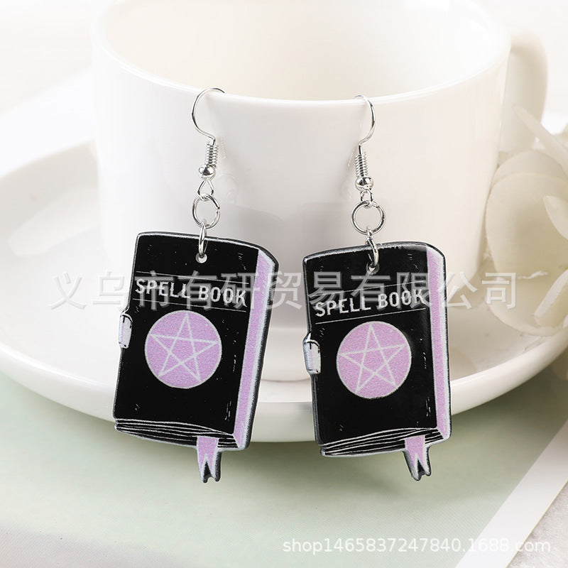 Resin Halloween Witch Earrings (Minimo de Compra 2) MIC-YouY029