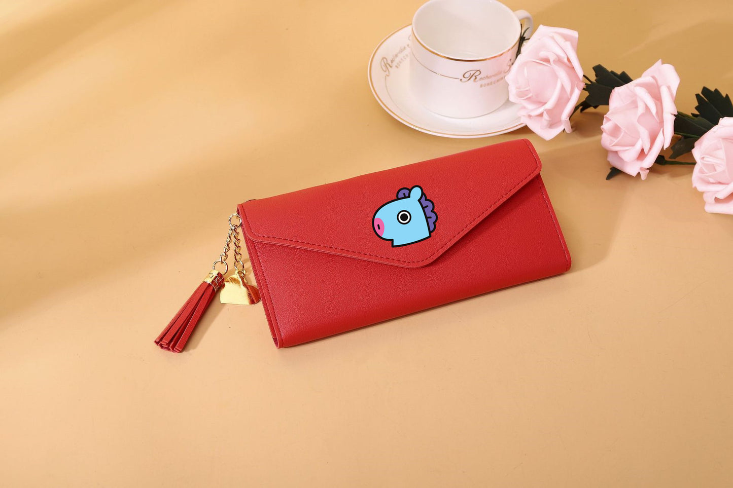 PU cartoon cute card bag tassel wallet MIC-XingY009