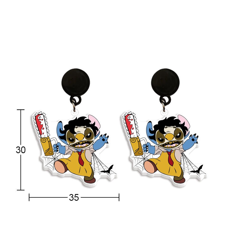 Alloy cartoon cute earrings (Minimo de Compra 2) MYA-ZhaoH001