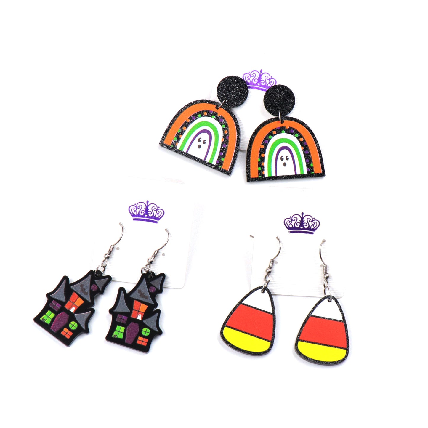 Acrylic Halloween Candy Earrings (Minimo de compra 5) MIC-XiaoY039