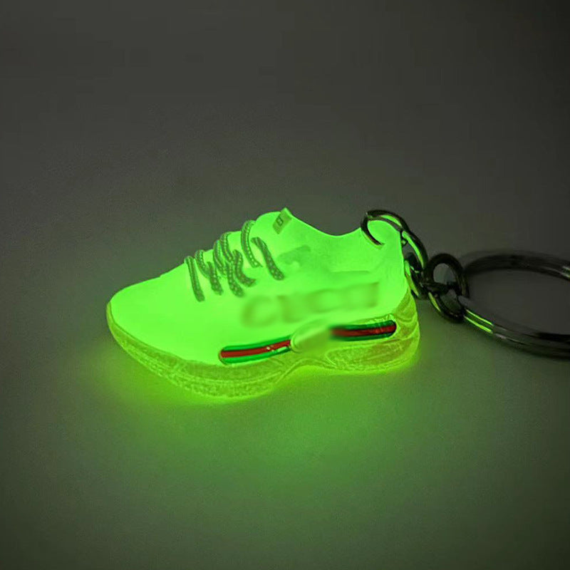 Keychains PVC Stereo Shoe Model Luminous Sneakers MIC-QLP037