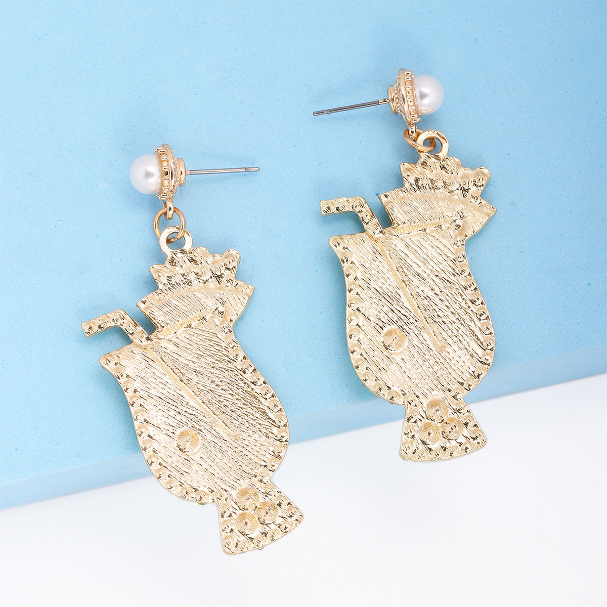 Alloy Fruit Cup Earrings MIC-JuJ010