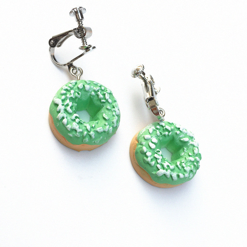 Acrylic New Donut Earrings (Minimo de Compra 2) MIC-ChouT037