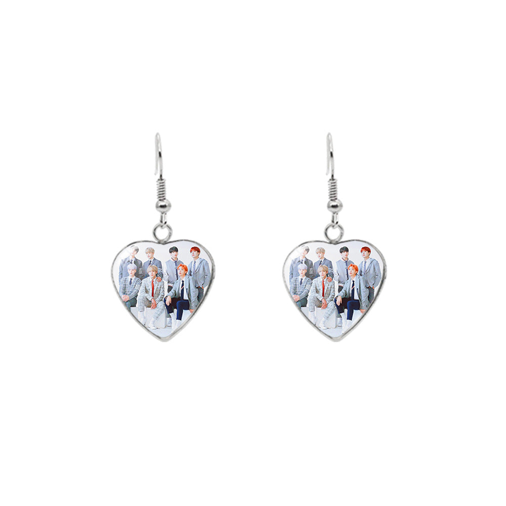 Earrings Stainless Steel Love Time Gemstones Minimo de compra 2 XiangL045