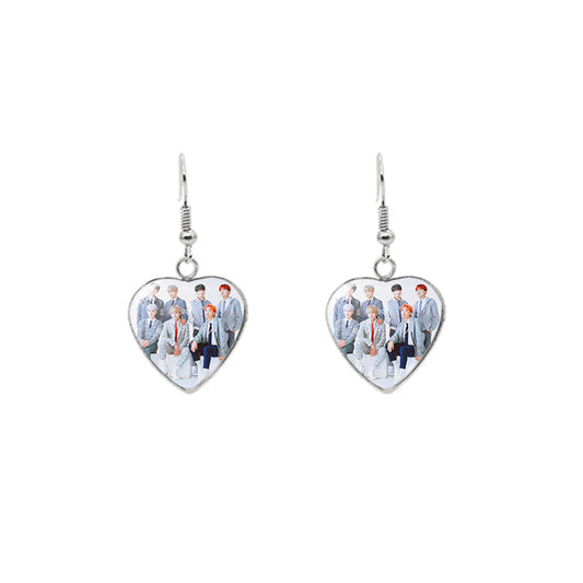 Earrings Stainless Steel Love Time Gemstones Minimo de compra 2 XiangL045