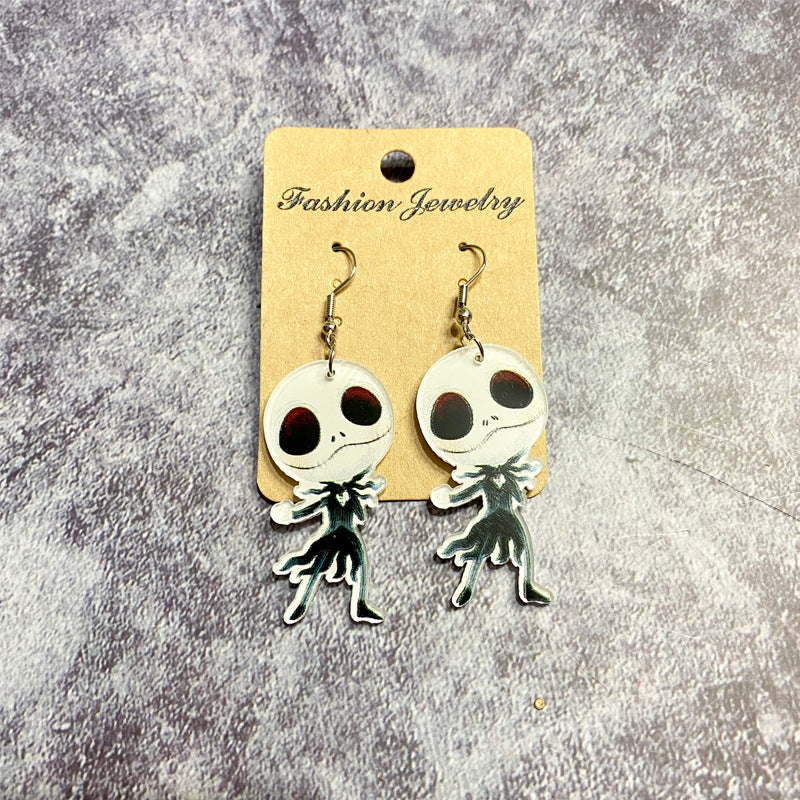 Acrylic Jack Terrorist Earrings (Minimo de Compra 2) MYA-XinC005