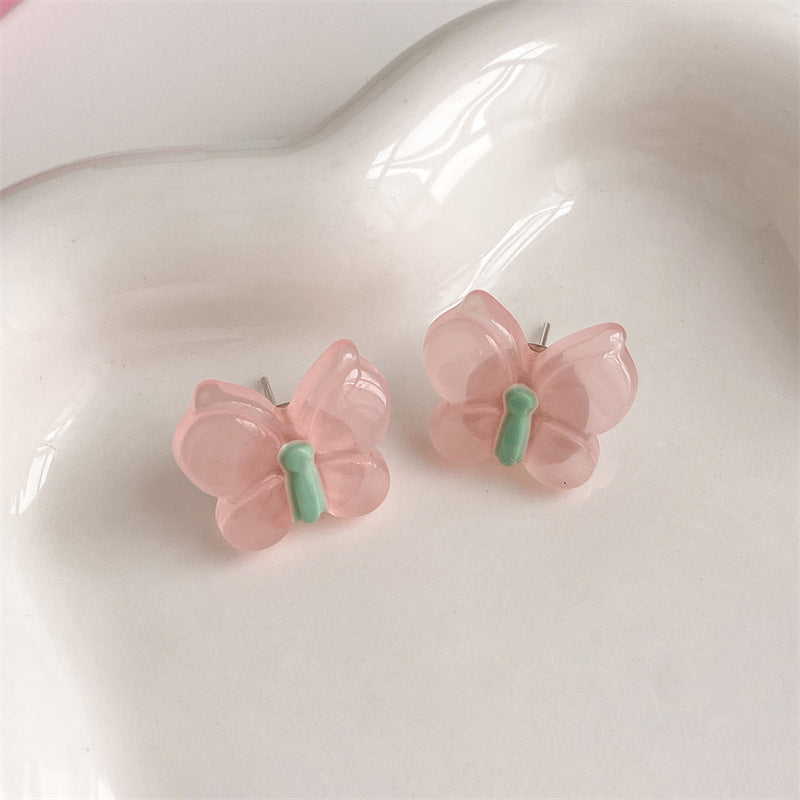 Alloy Fresh Jelly Color Simple Earrings (Minimo de compra 2) MIC-LuoN015