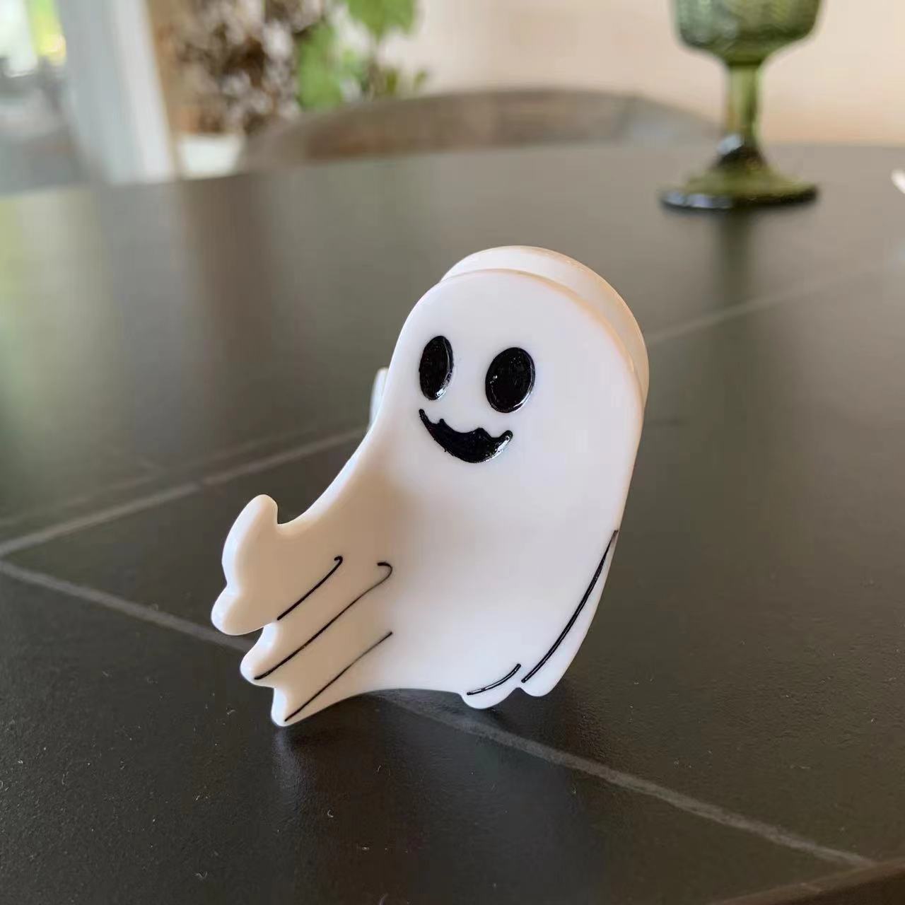 Plastic Ghost Witch Hair Clip (Minimo de Compra 2) MIC-AZX016