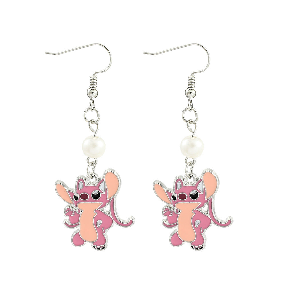 Alloy cartoon cute earrings (Minimo de Compra 2) MYA-ZhaoH004