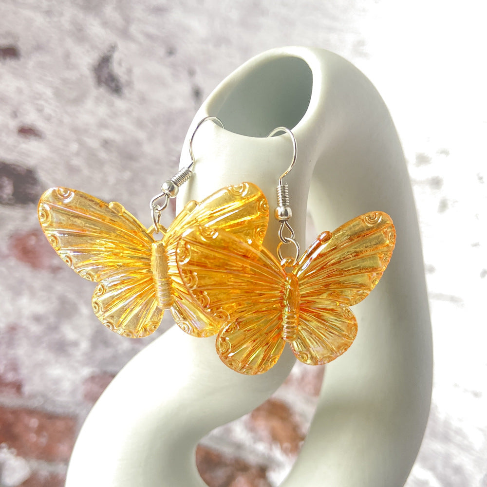 Acrylic ins Wind Butterfly Earrings (Minimo de compra 2) MYA-YiD028