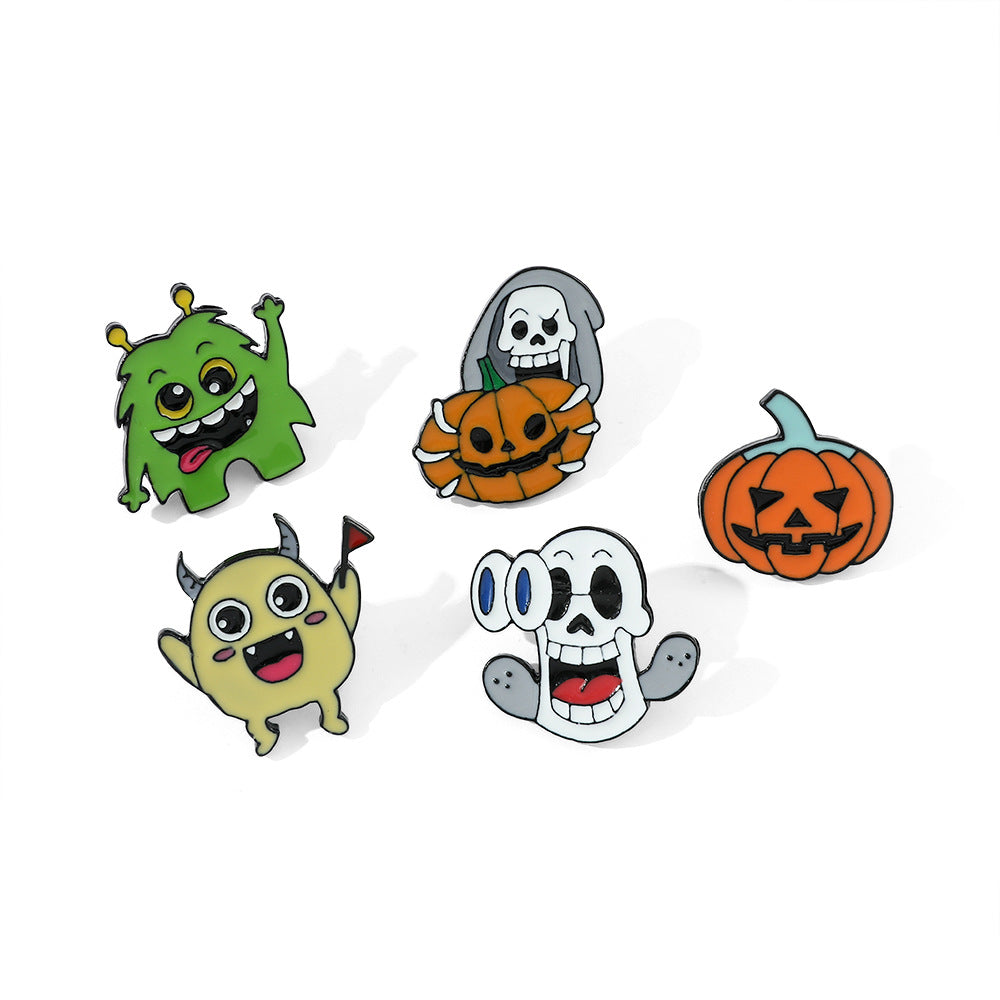 Alloy Halloween pumpkin monster brooch (Minimo de Compra 2) MIC-ShengY045