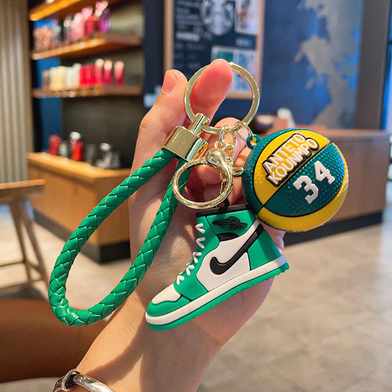 PVC cartoon basketball shoe keychain MIC-MLZ032