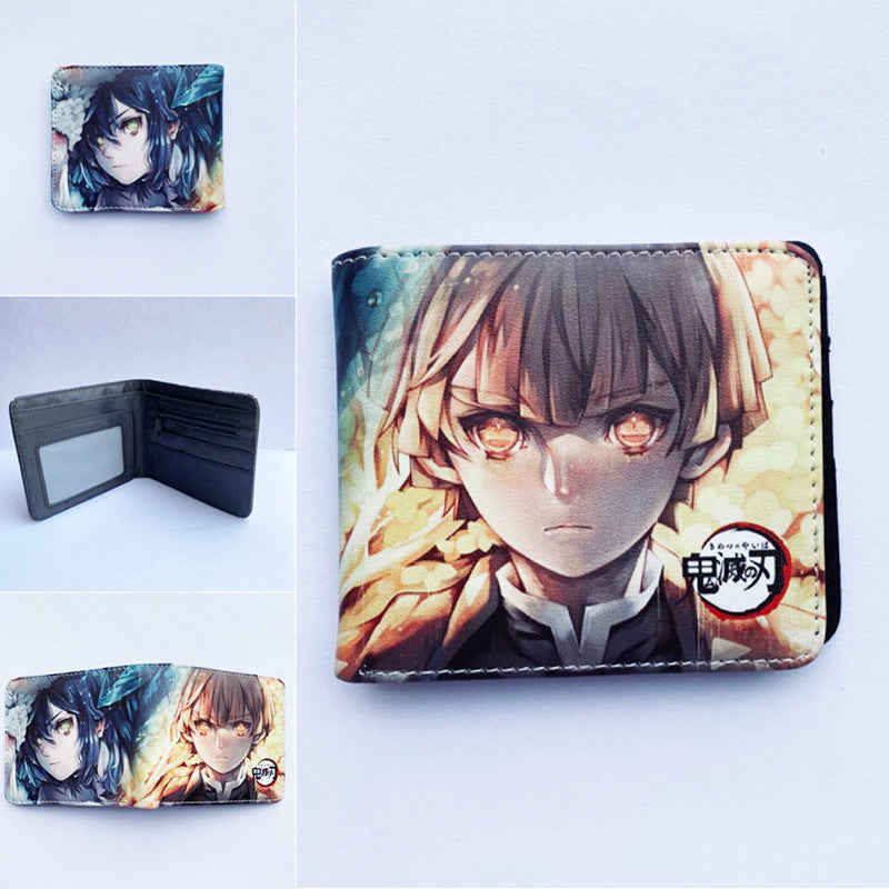 cartoon printed short PU zipper wallet (M) ChangYuan014