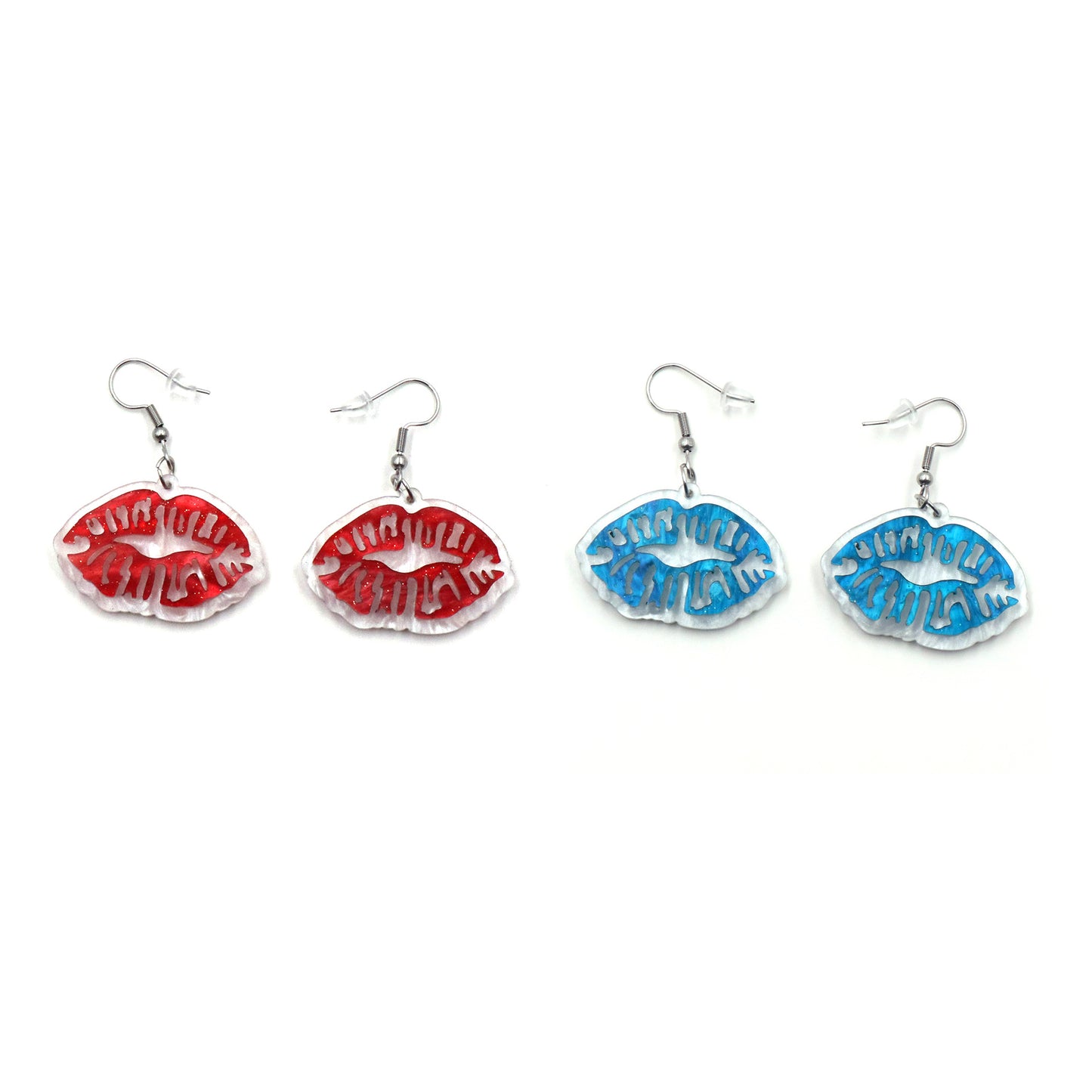 Acrylic red lip earrings (Minimo de compra 5) MIC-XiaoY075