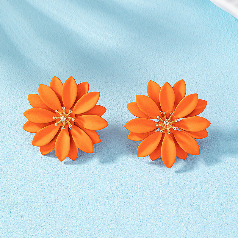 Acrylic Candy Flower Earrings MIC-AYN022