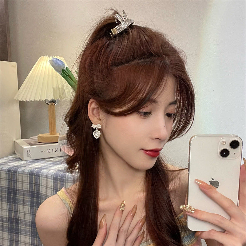 Alloy Love Pearl Earrings MIC-TTSP004