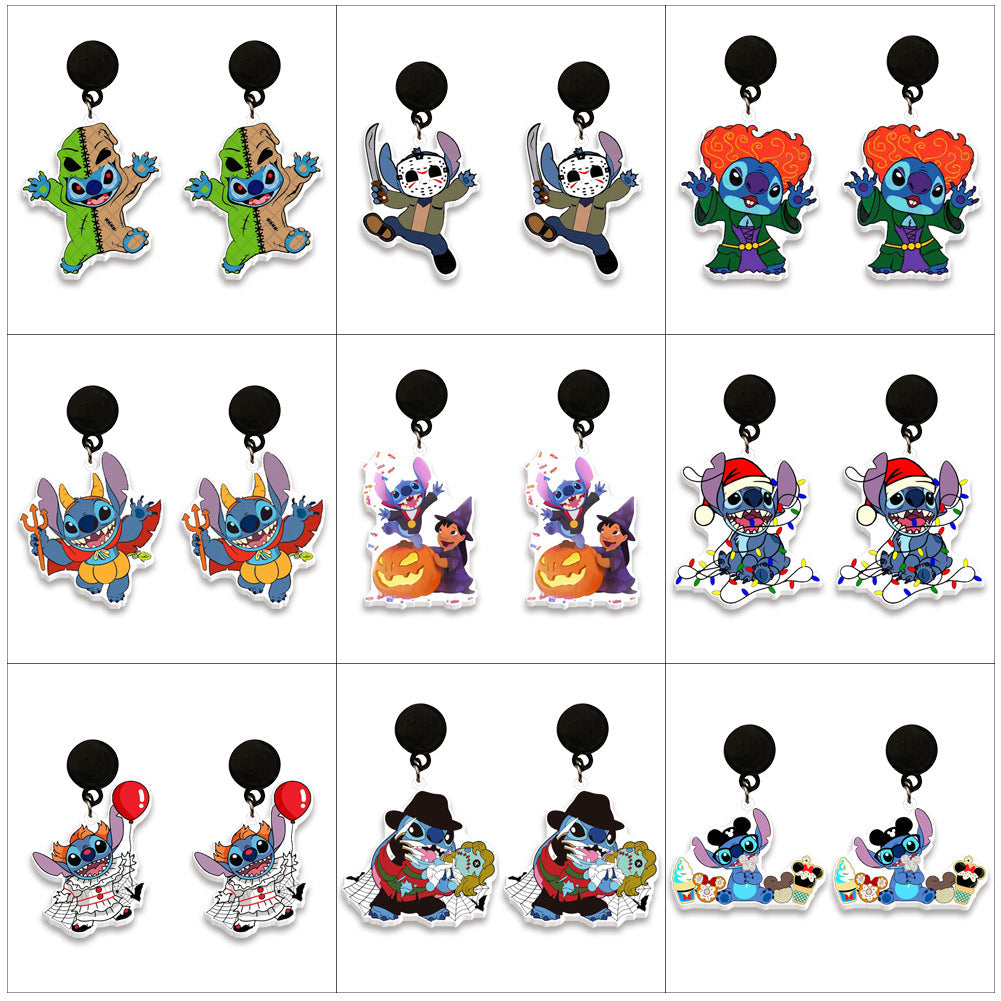 Alloy cartoon cute earrings (Minimo de Compra 2) MYA-ZhaoH001