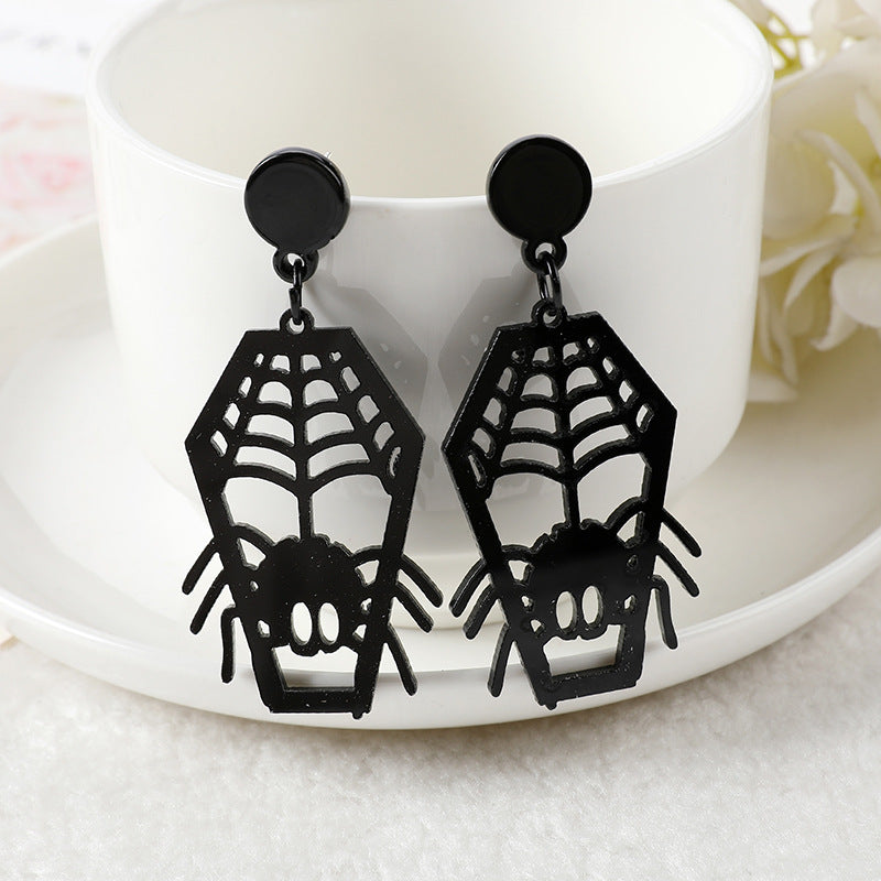 Alloy Halloween Skull Earrings (Minimo de Compra 3) MIC-YouY033