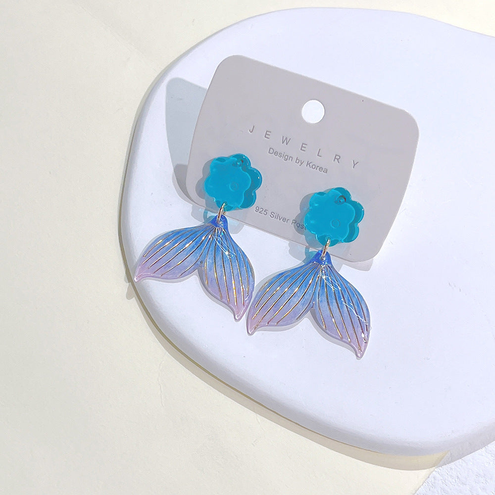 Acrylic Fresh Color Earrings  (Minimo de Compra 2) MYA-PingH024