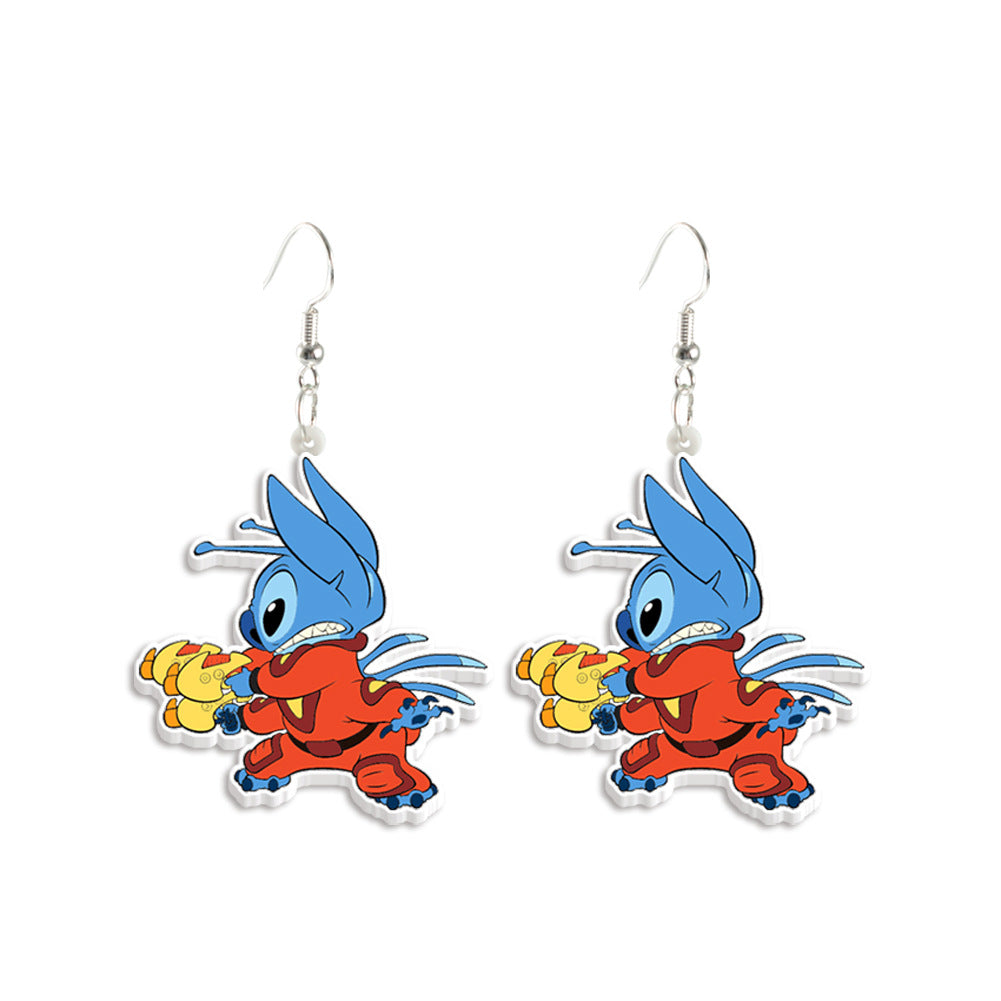 Alloy cartoon cute earrings (Minimo de Compra 2) MIC-ZhaoH002