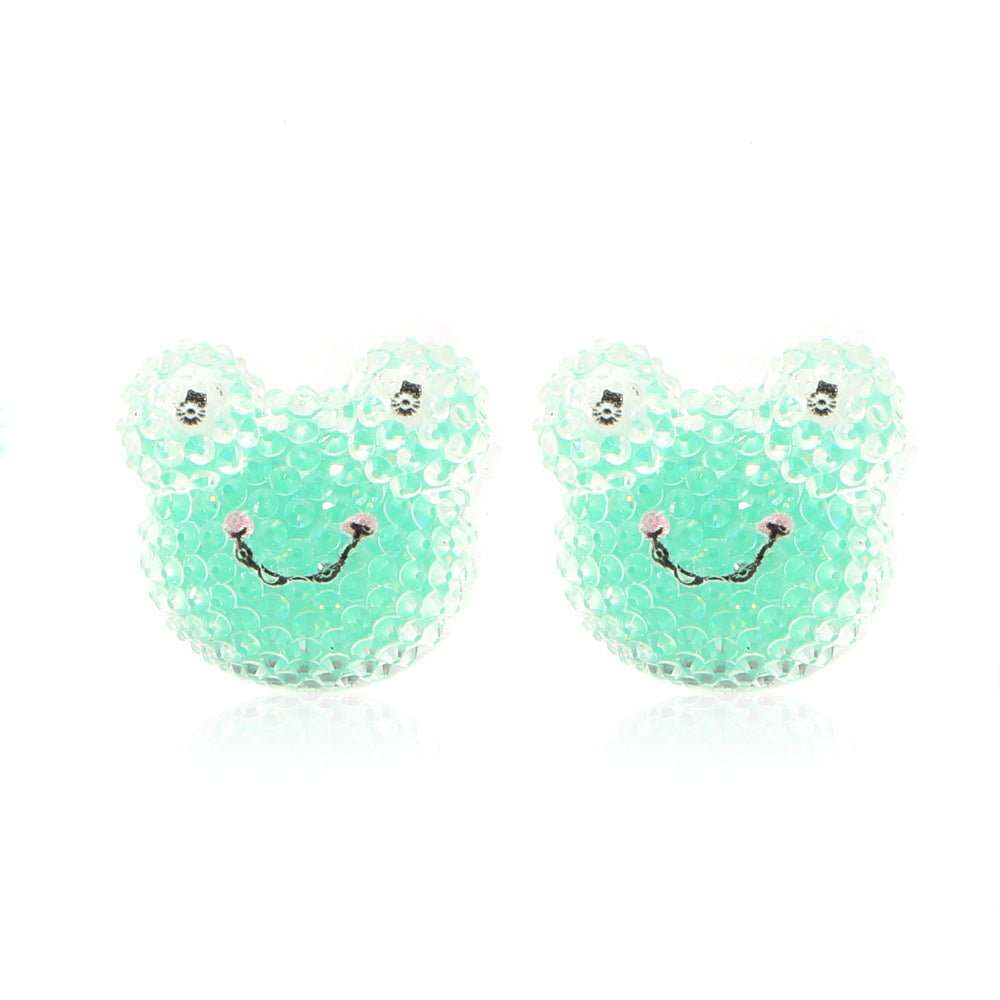 Alloy cartoon fruit bear earrings MIC-MaiD006