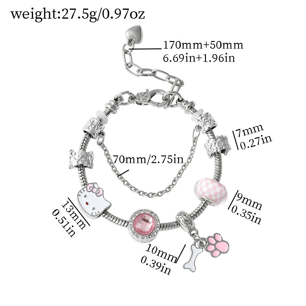 Alloy Panjiadora Cartoon Bracelet (Minimo de Compra 2) MIC-FeiM010